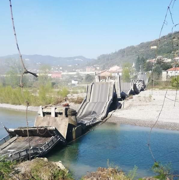 Crollo ponte di Albiano, 91.400 euro dalla Regione al Comune per le imprese rimaste isolate