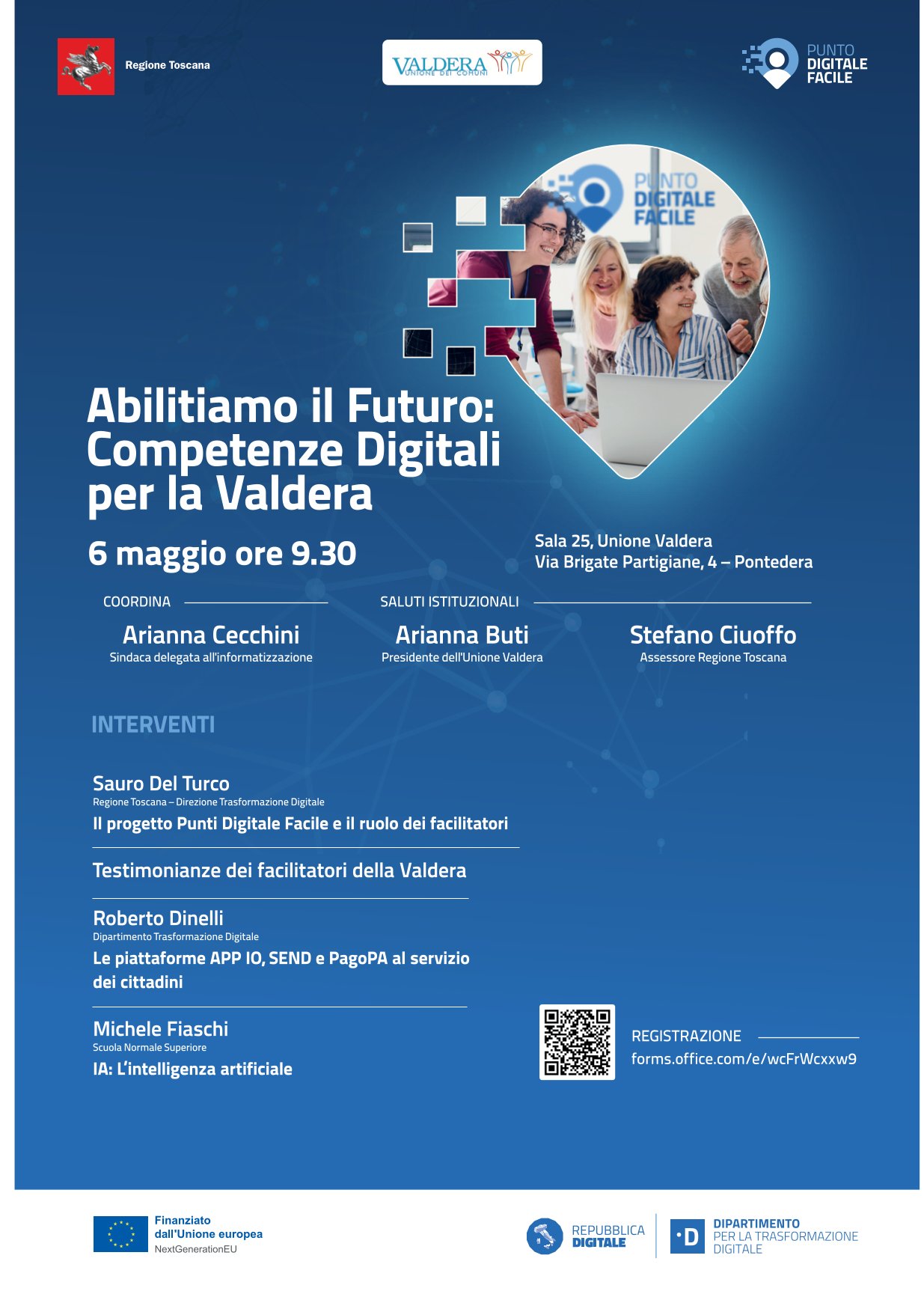 Competenze digitali, convegno a Pontedera martedì 6 maggio